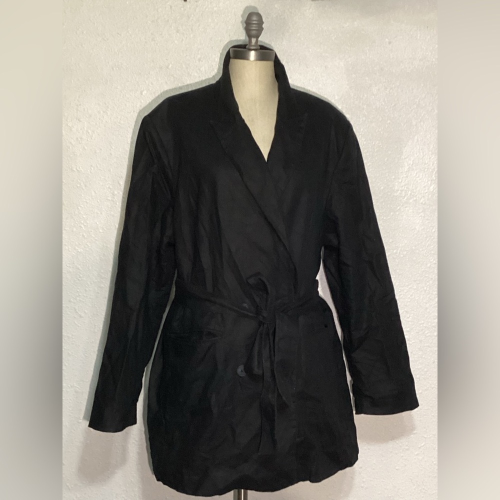 Gap Black Women's linen jacket size XXL